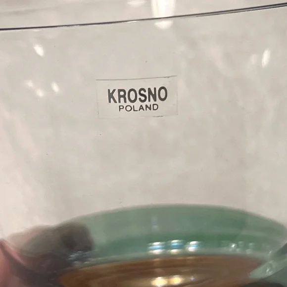 Set of 6 10 oz Krosno Poland highball or drinking glasses. Excellent condition - Picture 7 of 7